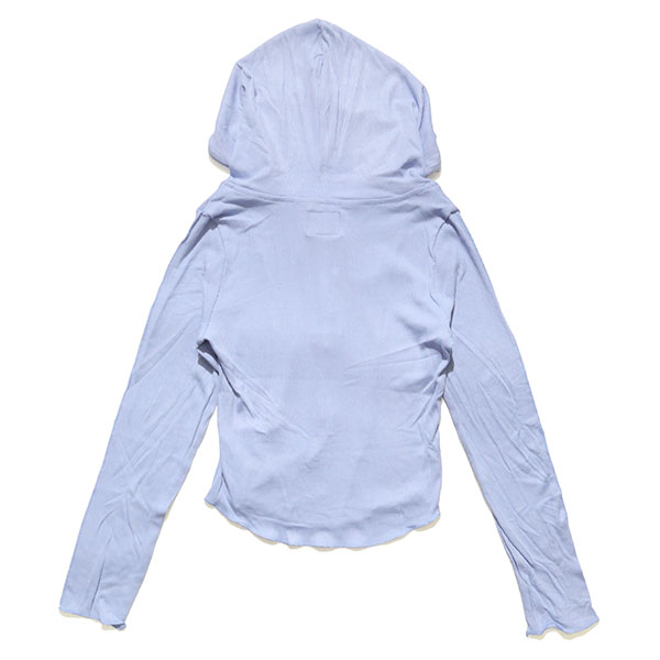 PLATE RIB HOOD L/S T-SHIRT