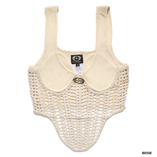 PLATE KNIT TANK TOP