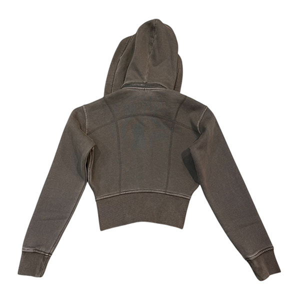 STUDS PIGMENT ZIP HOODIE