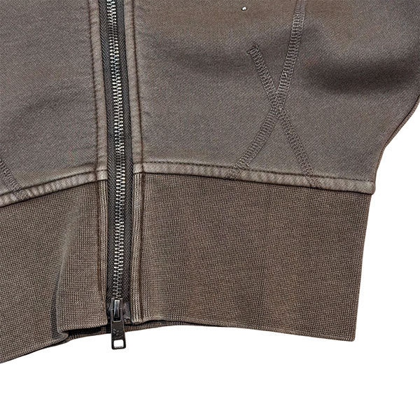 STUDS PIGMENT ZIP HOODIE