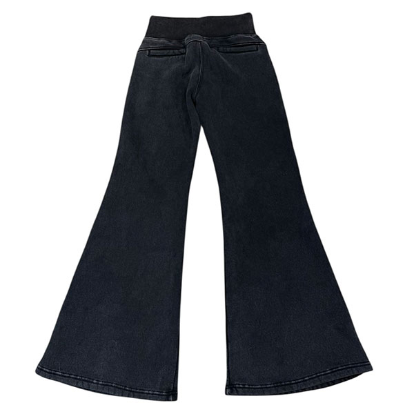 STUDS PIGMENT FLARE PANTS