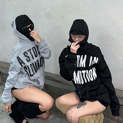 MASK ZIP HOODIE