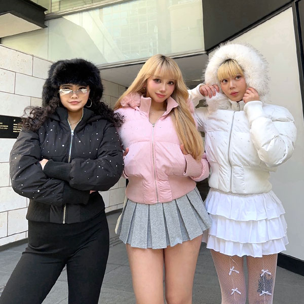 TRIM FUR STONE PUFF JACKET