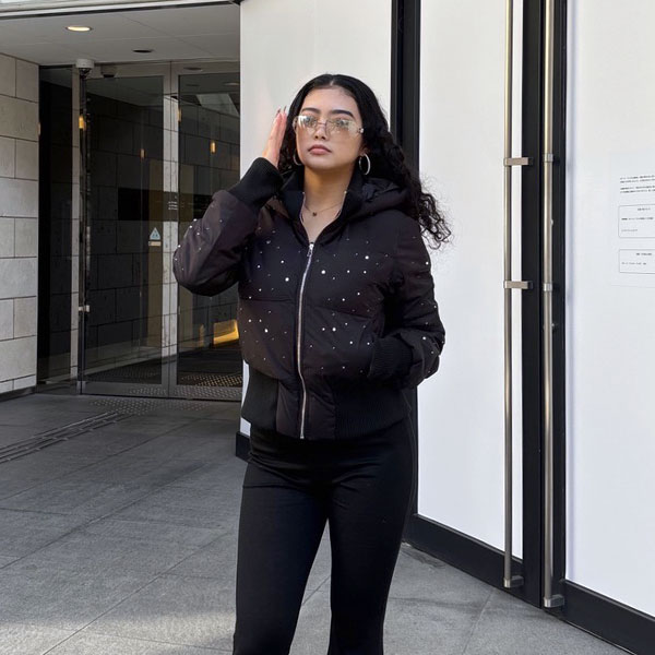 TRIM FUR STONE PUFF JACKET