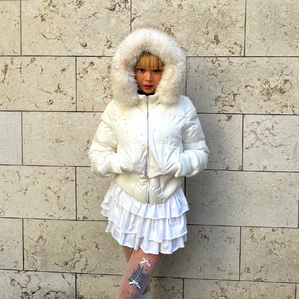 TRIM FUR STONE PUFF JACKET