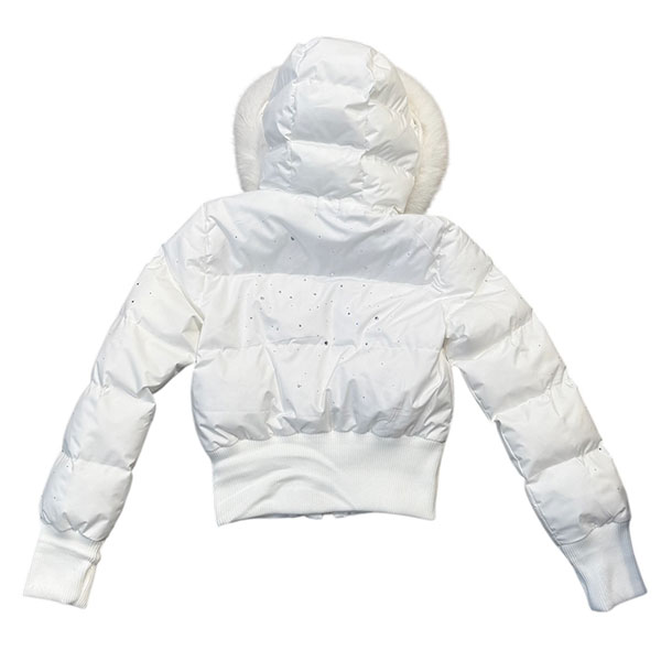 TRIM FUR STONE PUFF JACKET