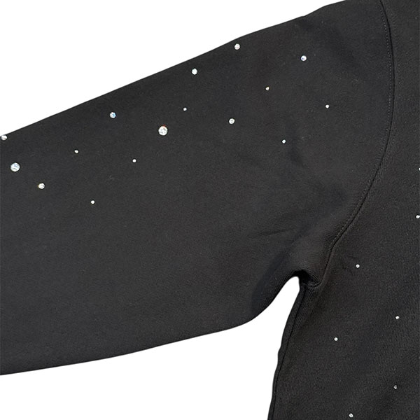 DIVA CROSS STONE ZIP HOODIE