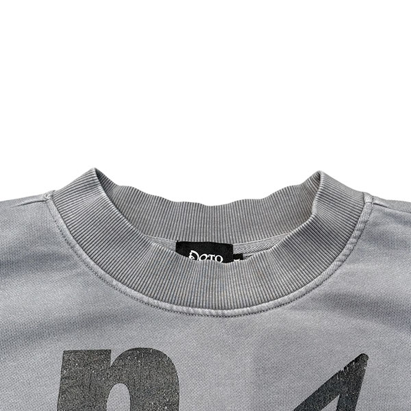 REVERSE LETTER PIGMENT SWEAT