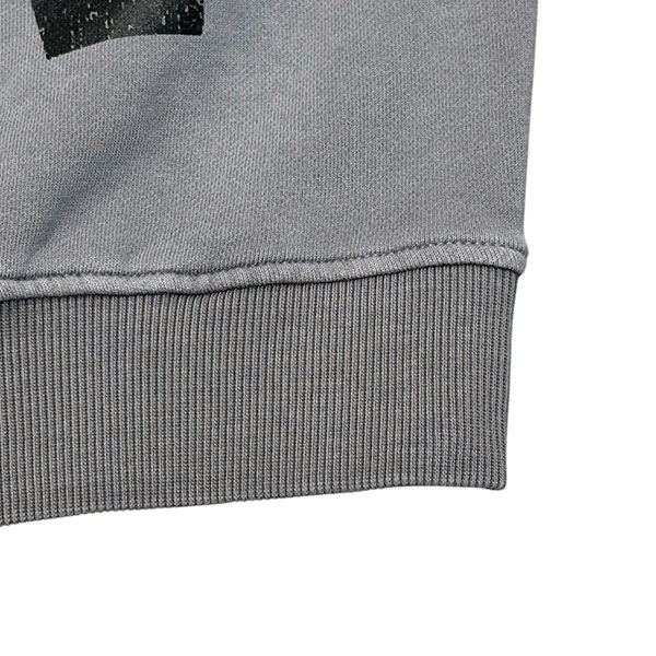 REVERSE LETTER PIGMENT SWEAT
