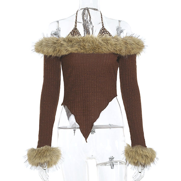 TRIM FUR OFF SHOULDER