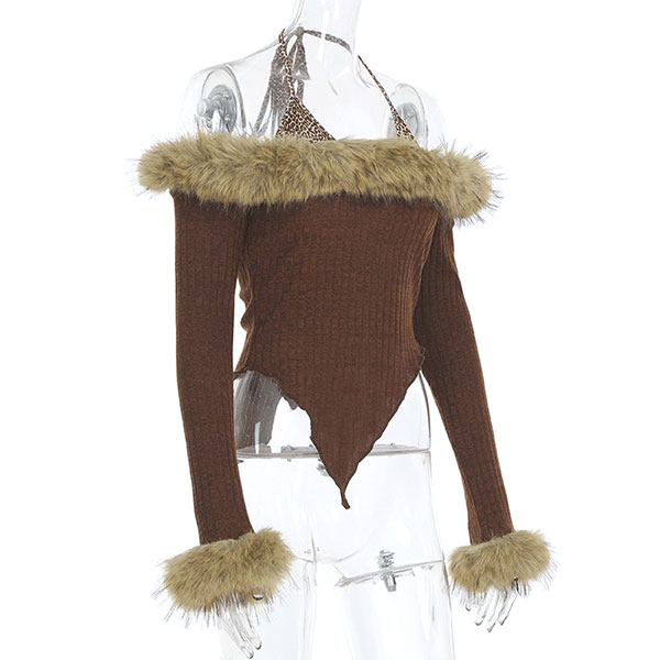 TRIM FUR OFF SHOULDER