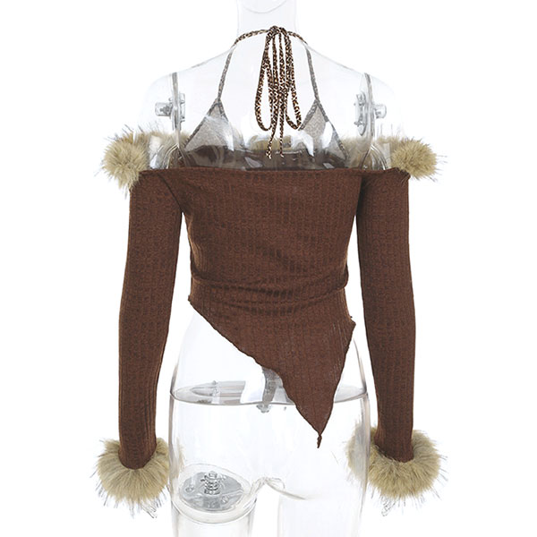 TRIM FUR OFF SHOULDER