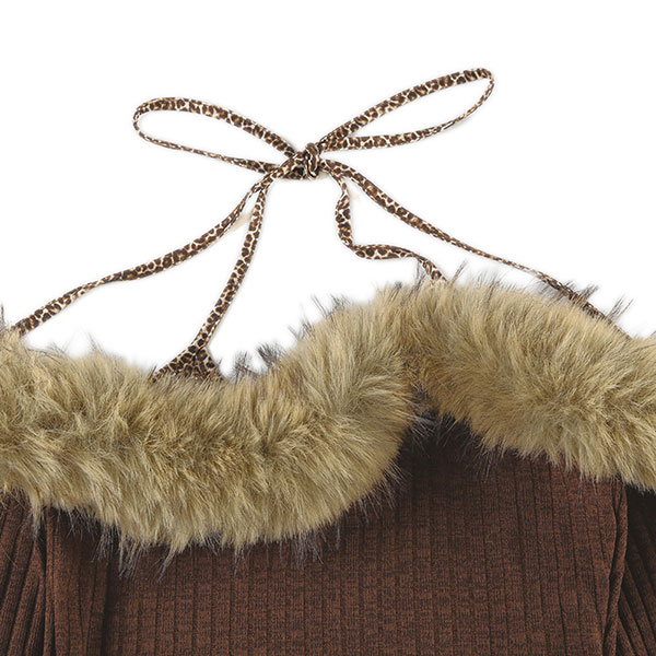 TRIM FUR OFF SHOULDER