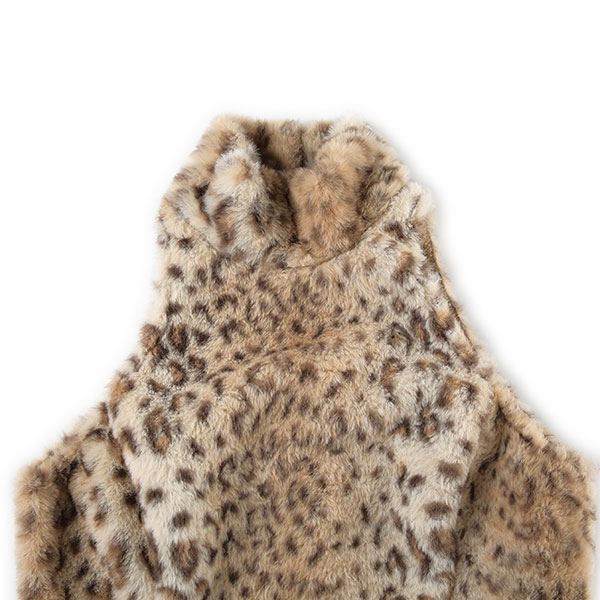 LEOPARD FUR SLEEVELESS