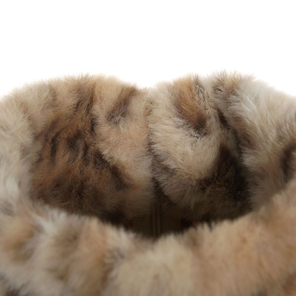 LEOPARD FUR SLEEVELESS