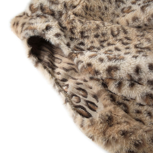 LEOPARD FUR SLEEVELESS