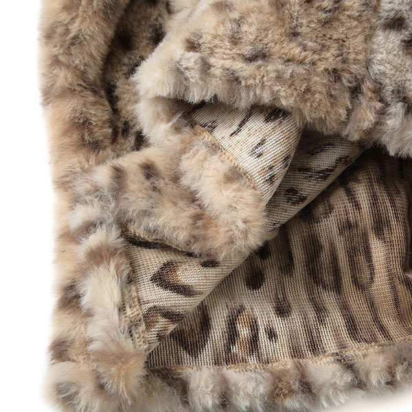 LEOPARD FUR SLEEVELESS