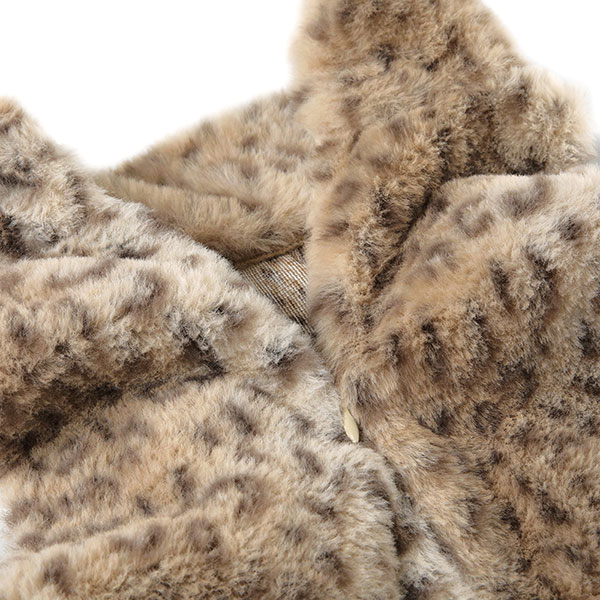 LEOPARD FUR SLEEVELESS
