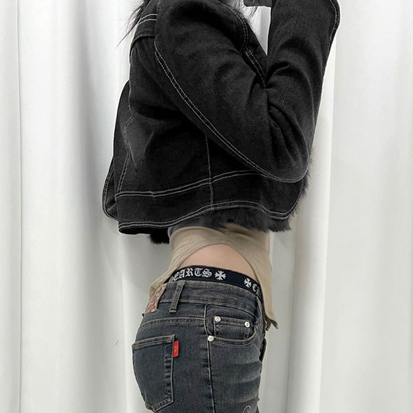 TRIM FUR DENIM JACKET