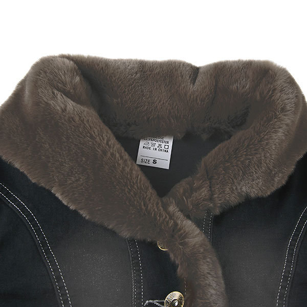 TRIM FUR DENIM JACKET
