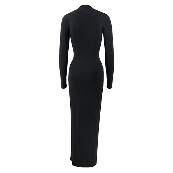STAND COLLAR LONG ONE PIECE