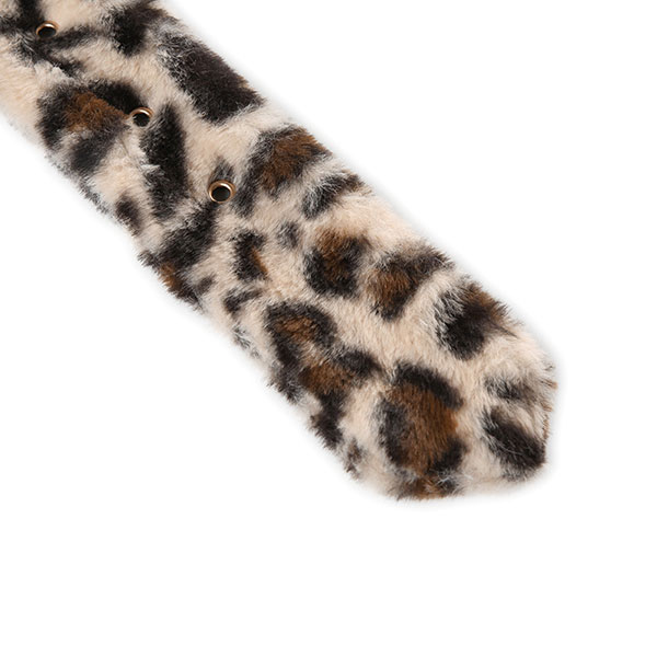 LEOPARD FUR BELT