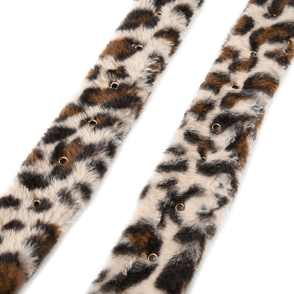 LEOPARD FUR BELT