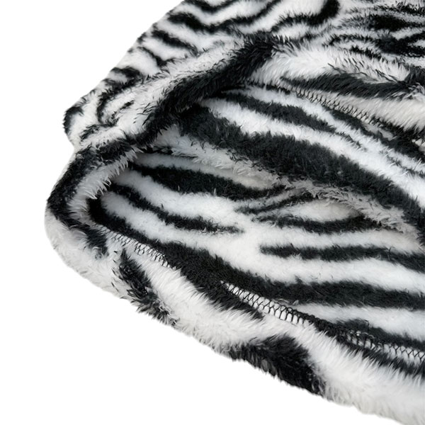 ZEBRA FUR SKIRT