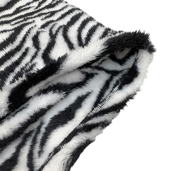 ZEBRA FUR SKIRT