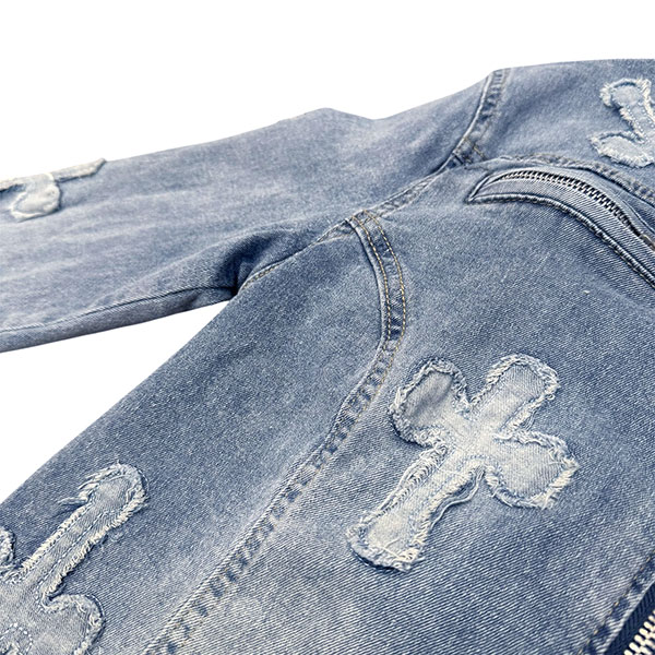 CROSS PATCH DENIM SET UP