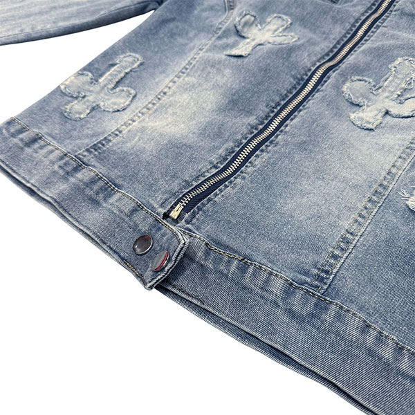 CROSS PATCH DENIM SET UP