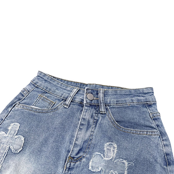 CROSS PATCH DENIM SET UP