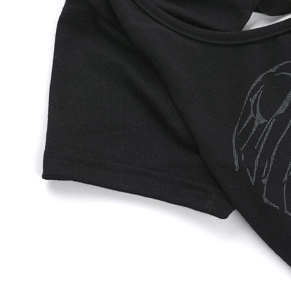 BACK LACE UP PUNK T-SHIRT