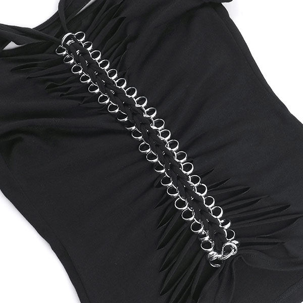 BACK LACE UP PUNK T-SHIRT