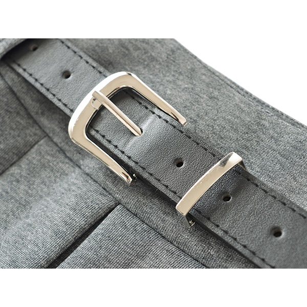 JERSEY PLEATS BELT SKORTS
