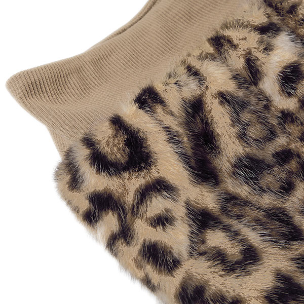 LEOPARD FUR SHORTS