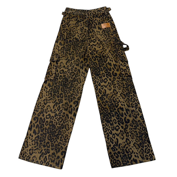 LEOPARD CARGO PANTS