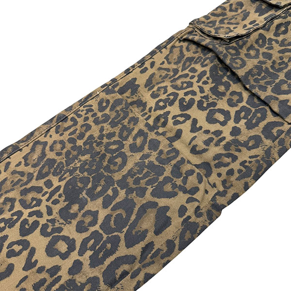 LEOPARD CARGO PANTS