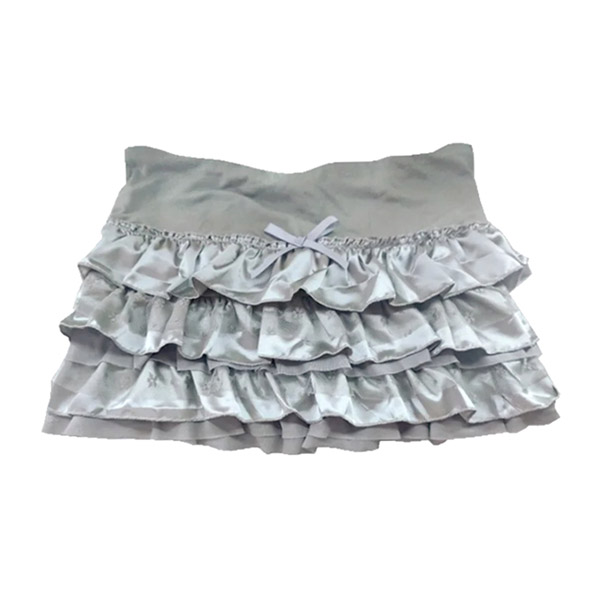 SATIN FRILL SKIRT