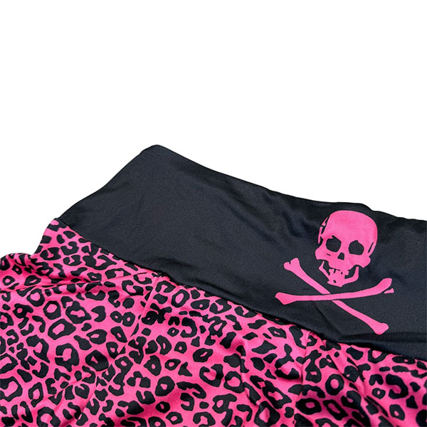 SKULL LEOPARD FRILL SKIRT