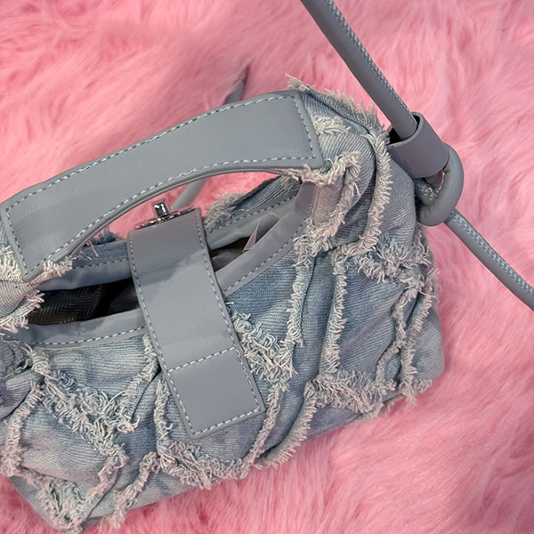STAR FRINGE DENIM BAG