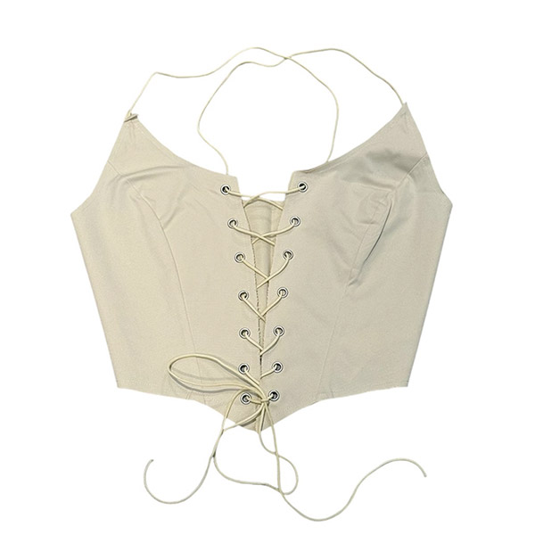 LACE UP CAMI VEST
