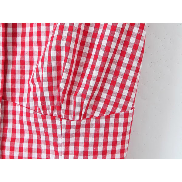 GINGHAM CHECK VEST