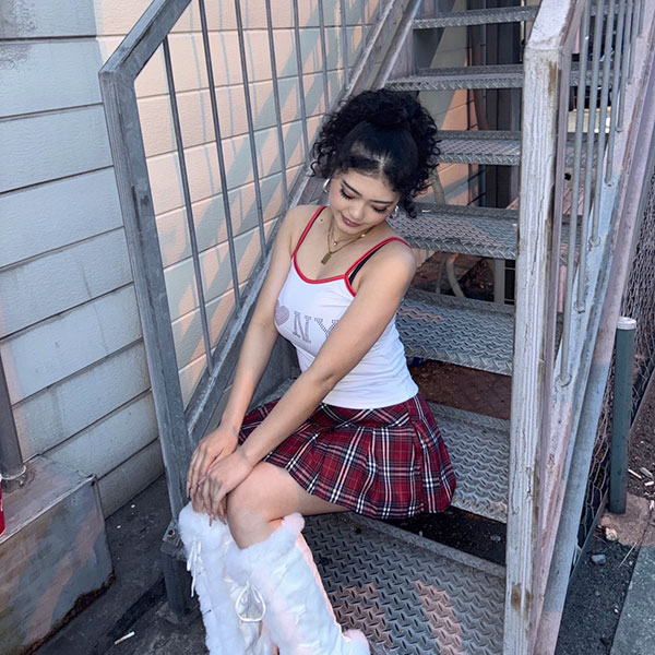 CHECK PLEATS SKIRT