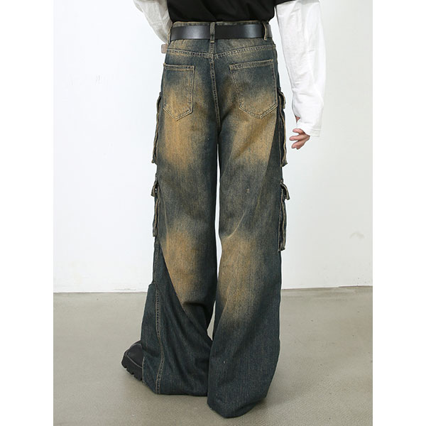 MULTI POCKET DENIM PANTS