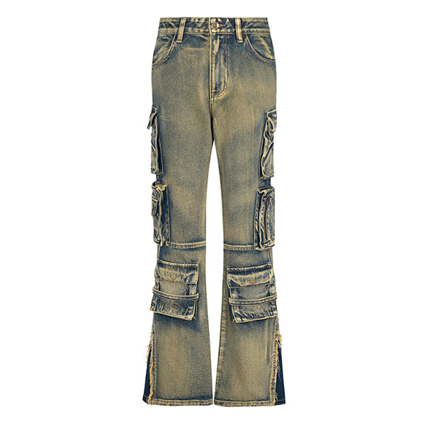 MULTI POCKET DENIM PANTS