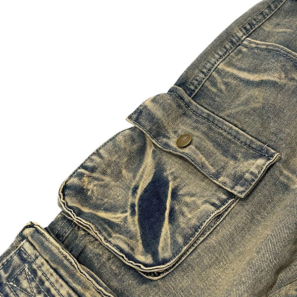 MULTI POCKET DENIM PANTS
