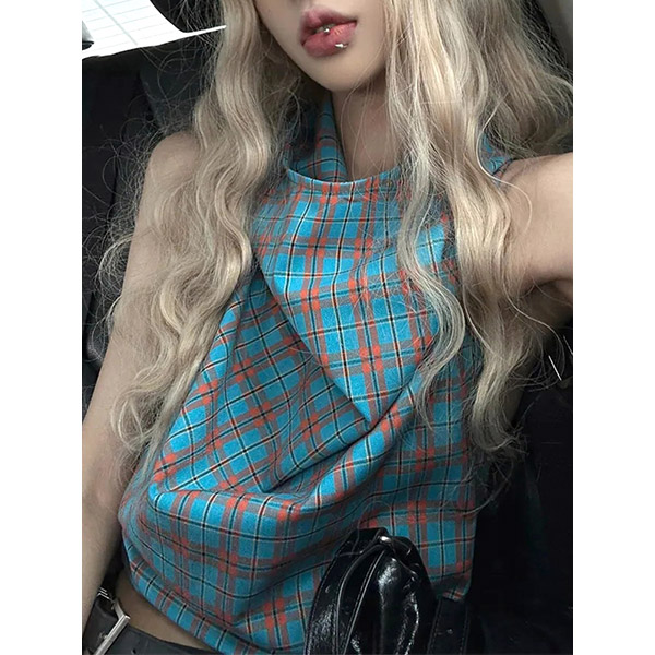 BACKLESS CHECK VEST