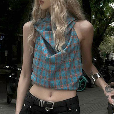 BACKLESS CHECK VEST
