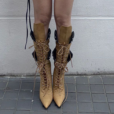 LAYERED YELLOW BOOTS